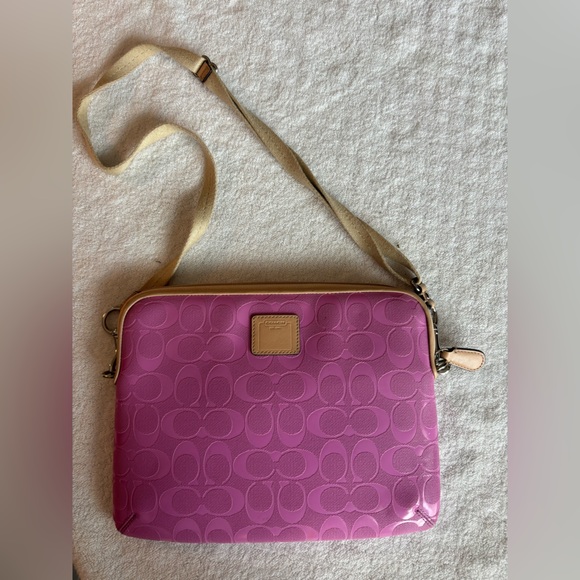 Coach Pink Tablet Crossbody Bag - Picture 2 of 2